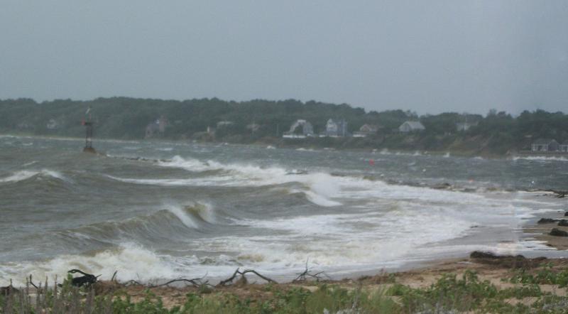 Wellfleet Breakwater during Hurricane Irene Wellfleet Breakwater during Hurricane Irene, Cape Cod, Massachusetts