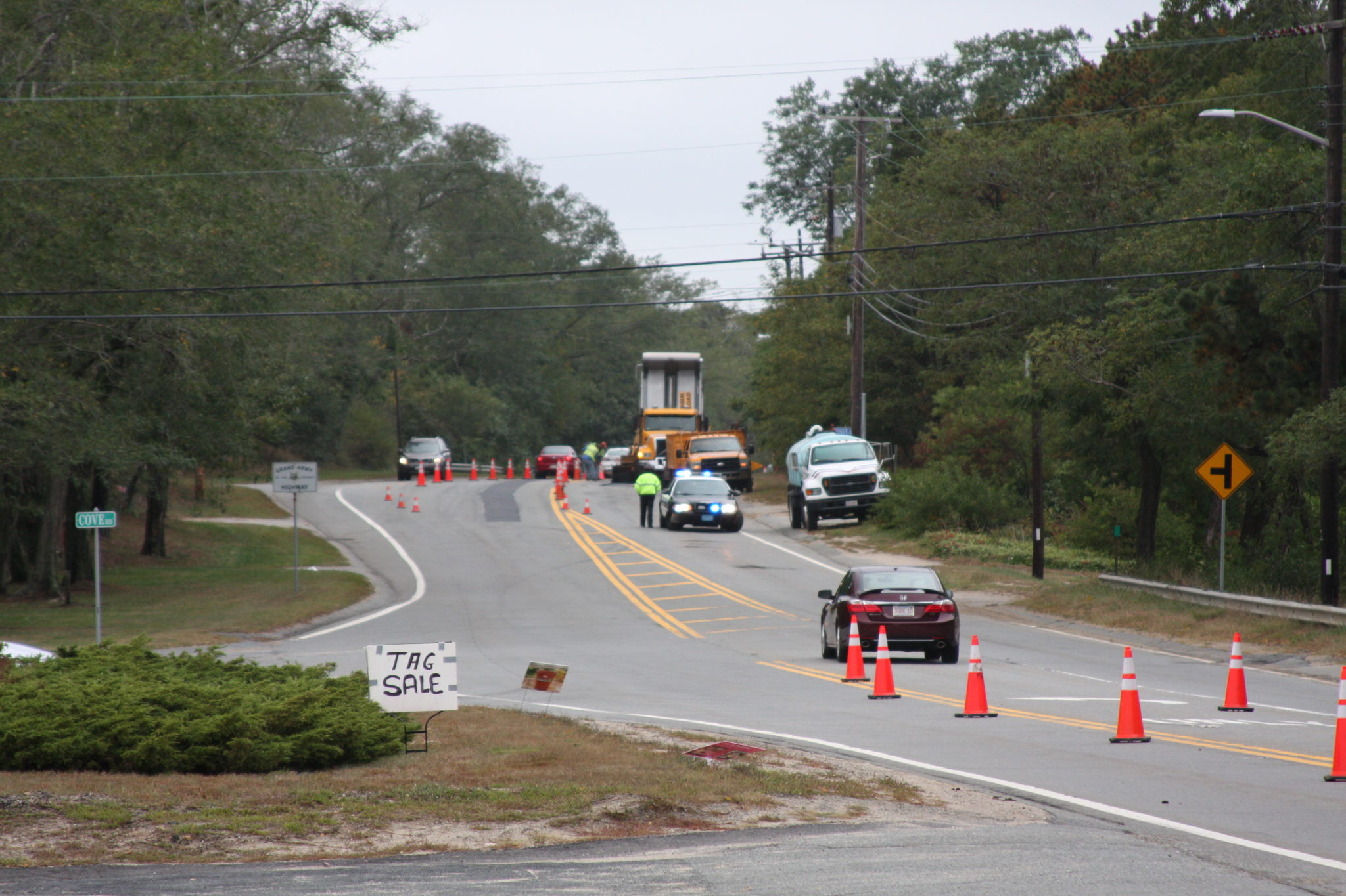 Rt 6 Roadwork, Wellfleet Cape Cod