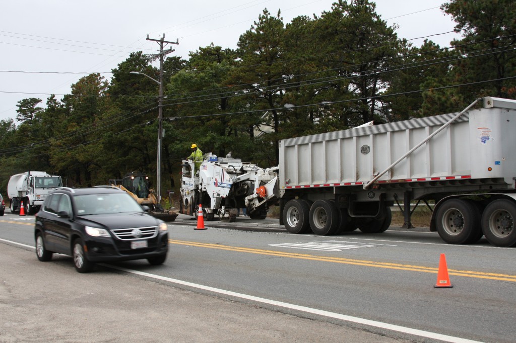  Rt 6 Roadwork, Wellfleet Cape Cod