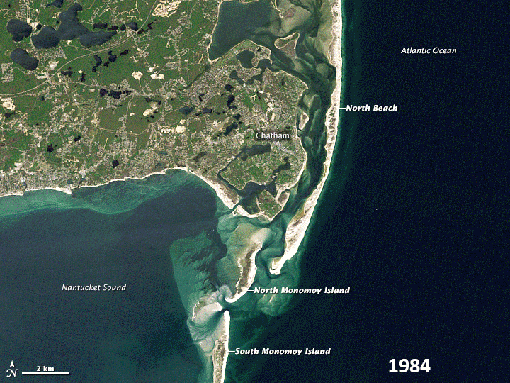 30 Years of Shoreline Changes in Chatham