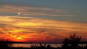 A December sunset at Indian Neck Beach, Wellfleet, Cape Cod, MA.