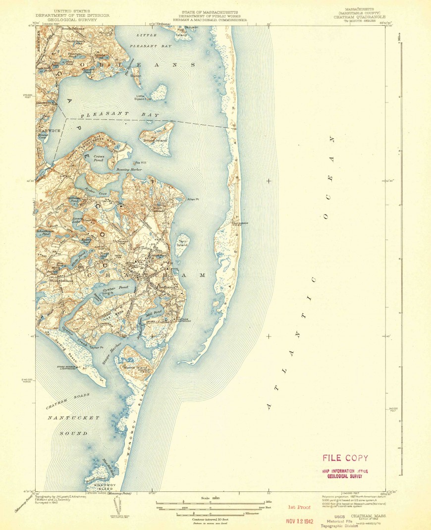 Chatham,-Cape-Cod,-MA,-Topo-Map-1942