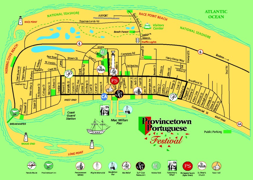 Provincetown Portuguese Festival Map