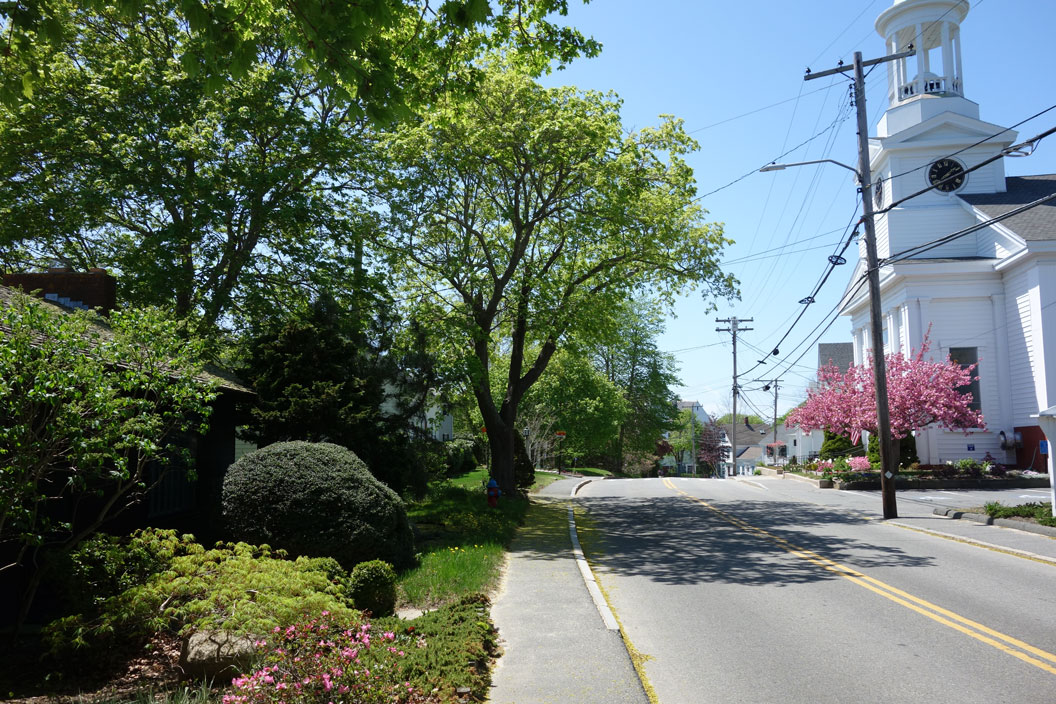 Wellfleet Main Street, Spring Foliage